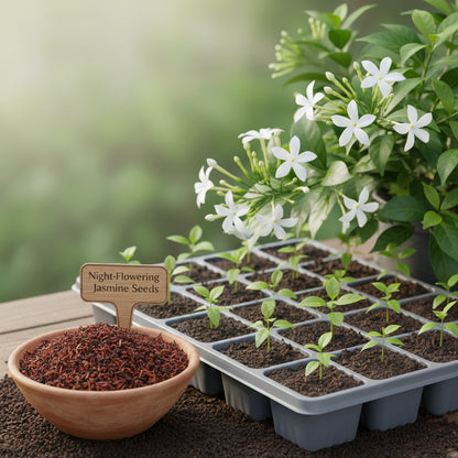 Night Flowering Jasmine Seeds for Planting (Cestrum nocturnum) – Raat Rani Fragrant Flower Seeds