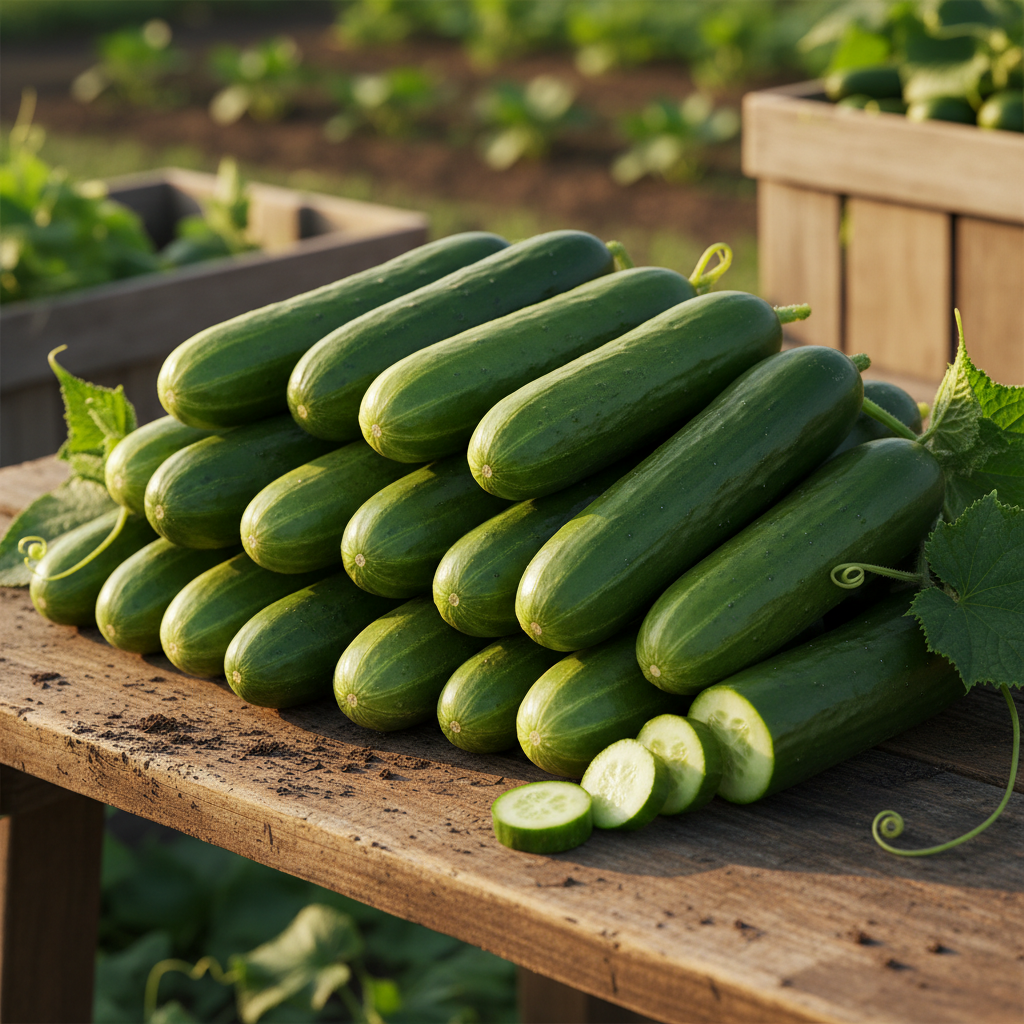 Straight Eight Cucumber Seeds – High-Yield Crisp Heirloom Variety