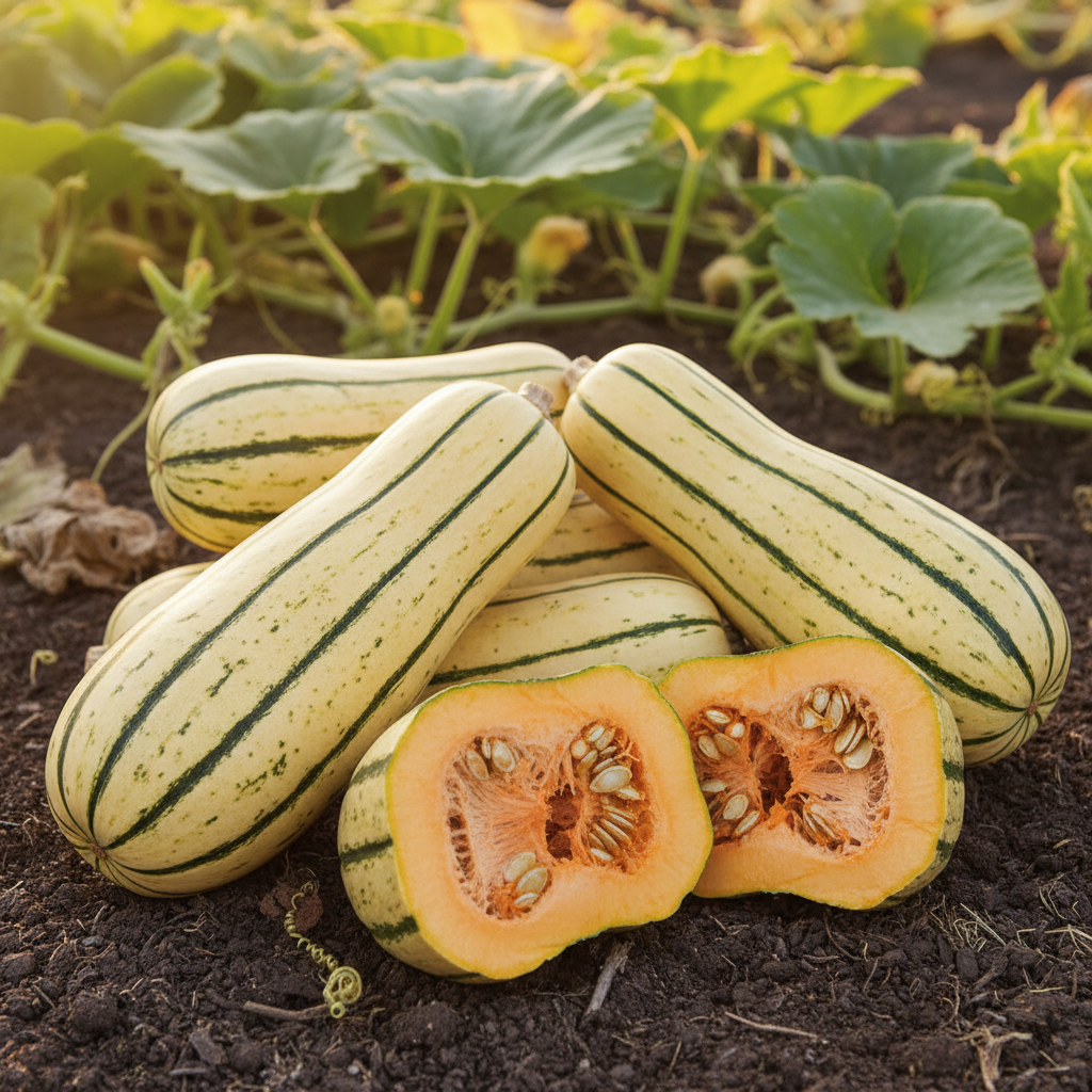 Winter Squash Delicata Seeds – Heirloom Sweet Squash Ideal for Baking & Roasting
