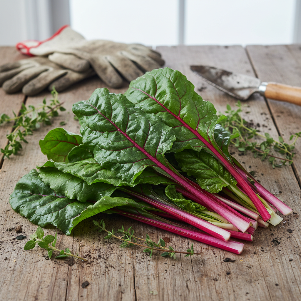 Ruby Red Silverbeet Seeds - Silverbeet Seeds for Home Garden