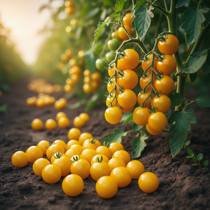 Yellow Cherry Tomato Vegetable Seeds – Sweet Golden Cherry Tomatoes