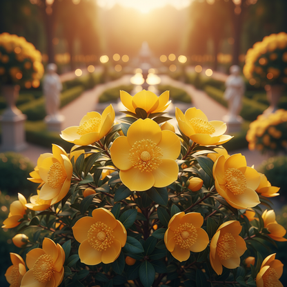 Stunning Golden Yellow Blooms – Cold Tolerant Flowering Shrub