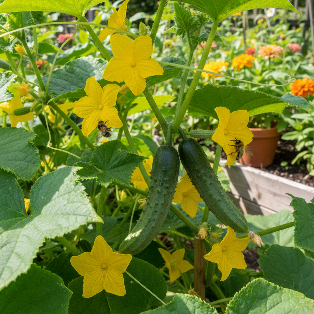 Jibai Shimoshirazu Cucumber Seeds for Home Gardening