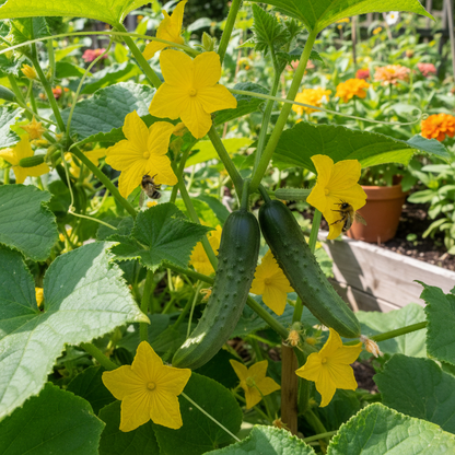 Jibai Shimoshirazu Cucumber Seeds for Home Gardening