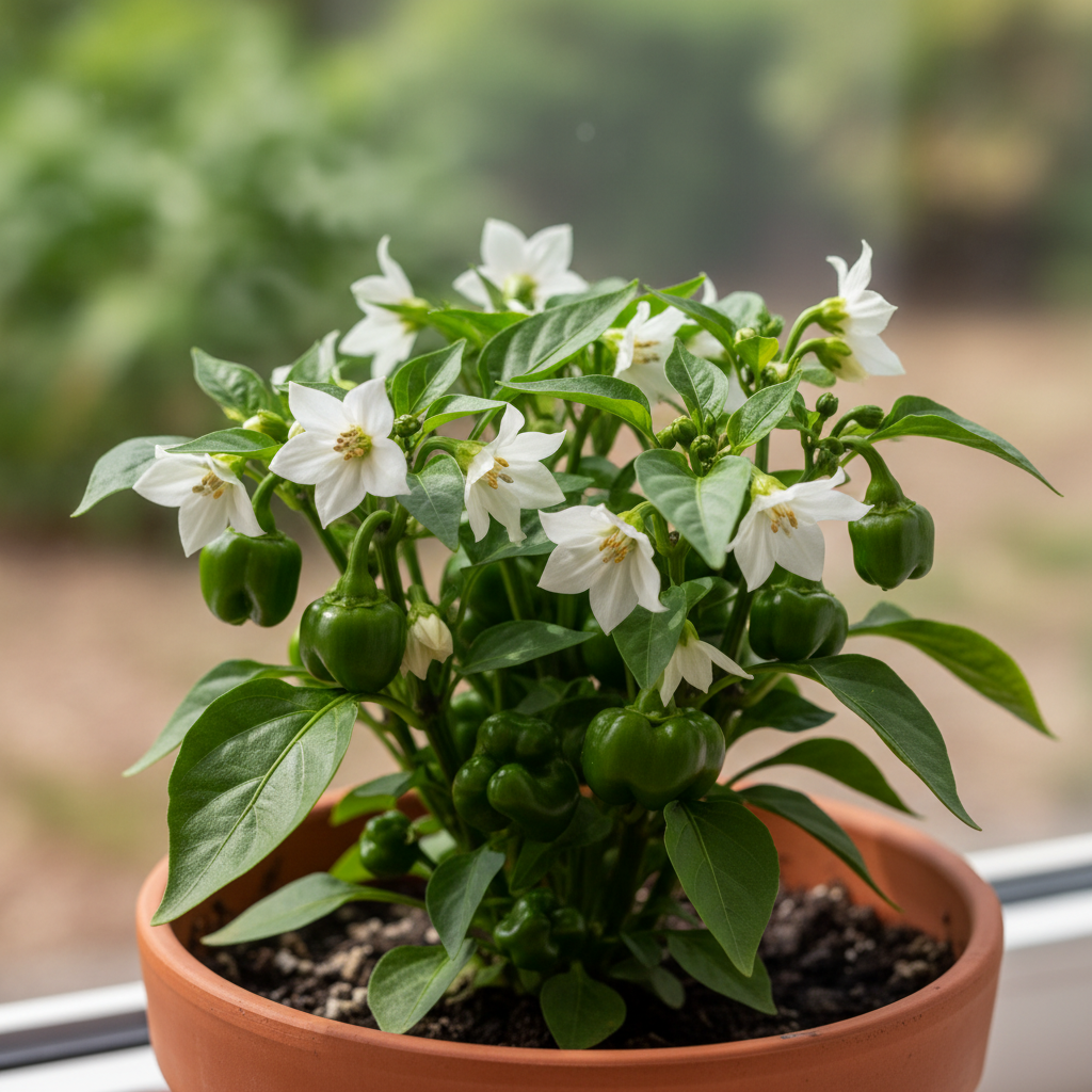 Miniature Chocolate Bell Pepper Vegetable Seeds for Planting