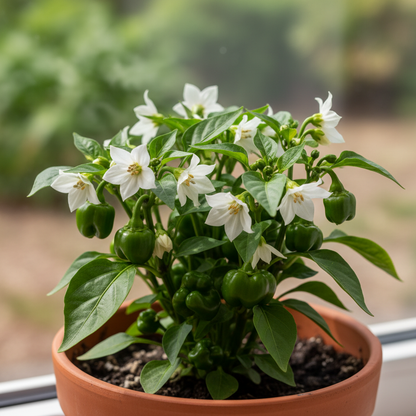 Miniature Chocolate Bell Pepper Vegetable Seeds for Planting