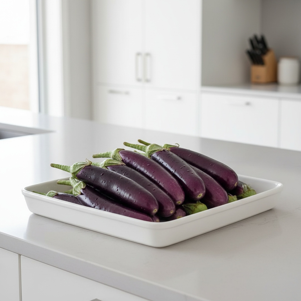 Aubergine Farmer’s Long F1 Hybrid Seeds for Planting – High-Yield Long Eggplant for Home Gardening