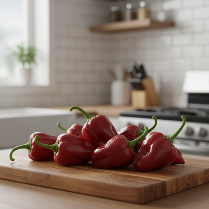 Hot Chilli Pepper Habanero Chocolate Seeds for Planting – Fiery Organic Vegetable Seeds