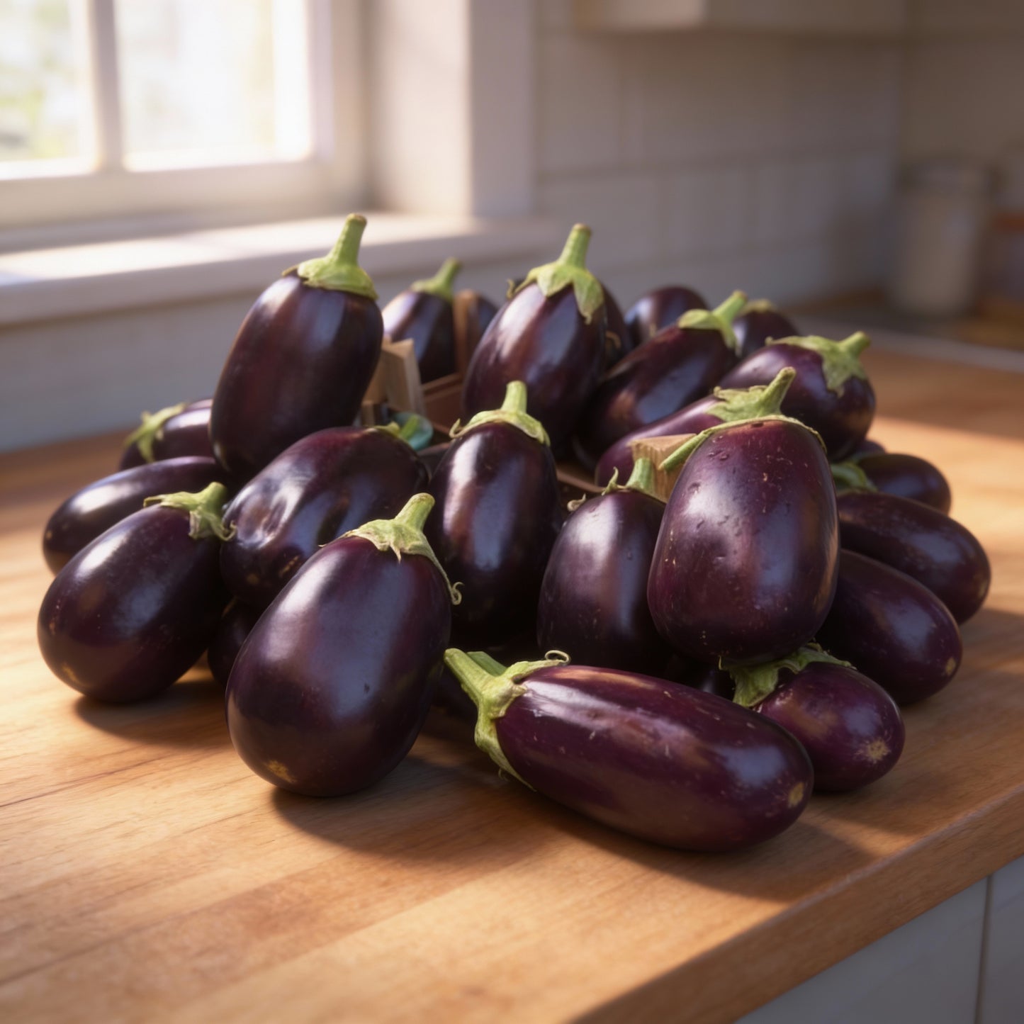 Aubergine Bonica F1 Hybrid Seeds for Planting – Vegetable Seeds