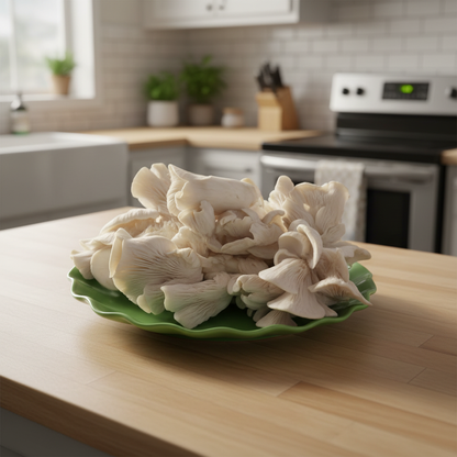 White Elm Oyster Mushroom Grow Kit for Planting – Cultivate Fresh Flavorful Mushrooms at Home