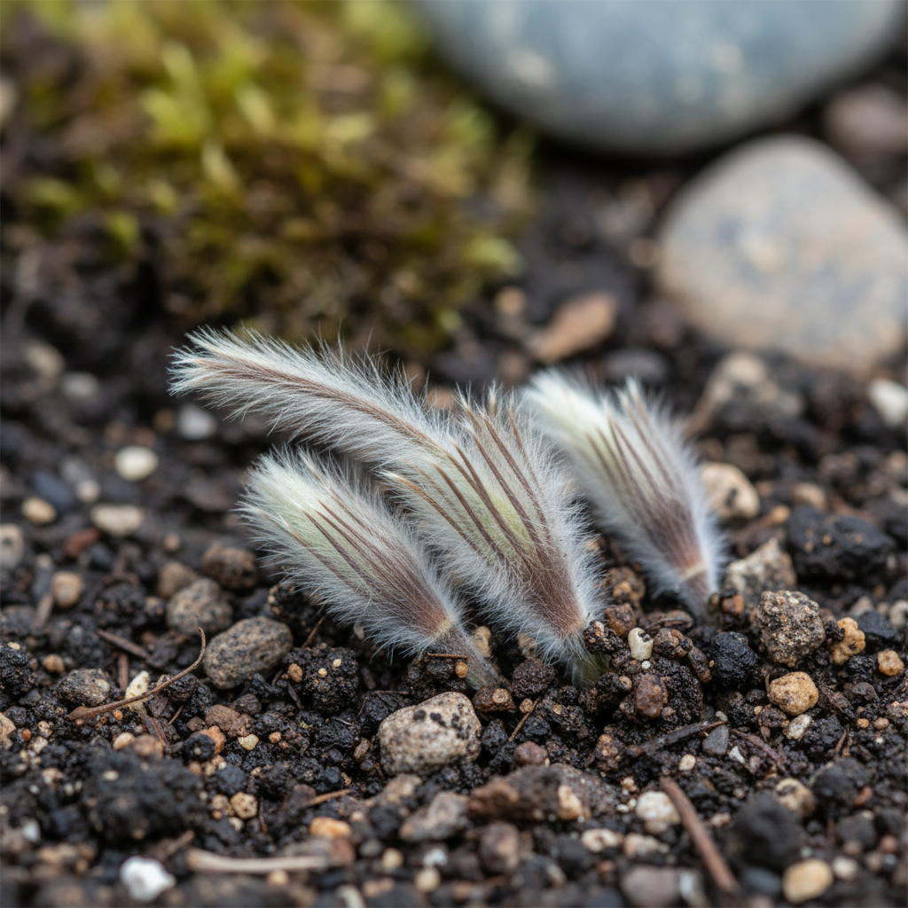 Pulsatilla Weisse Schwan Flower Seeds - White Pulsatilla Flower Seeds for Garden