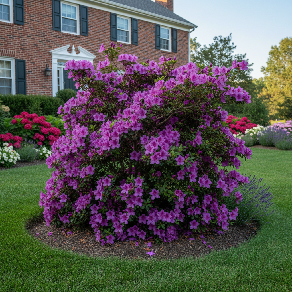 Reblooming Azalea Seeds for Planting – Purple Blooms with Year-Round Evergreen Interest