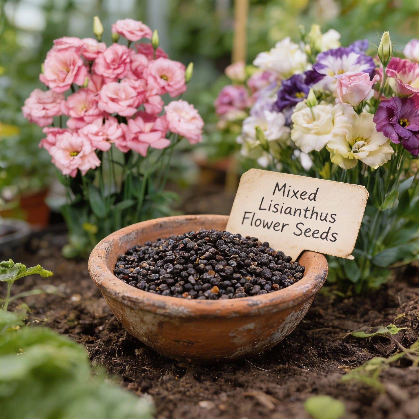 Mixed Lisianthus Flower Seeds for Planting (100 PCS) – Elegant Cut Flowers for Home Garden