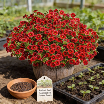 Red Calibrachoa Flower Seeds for Planting