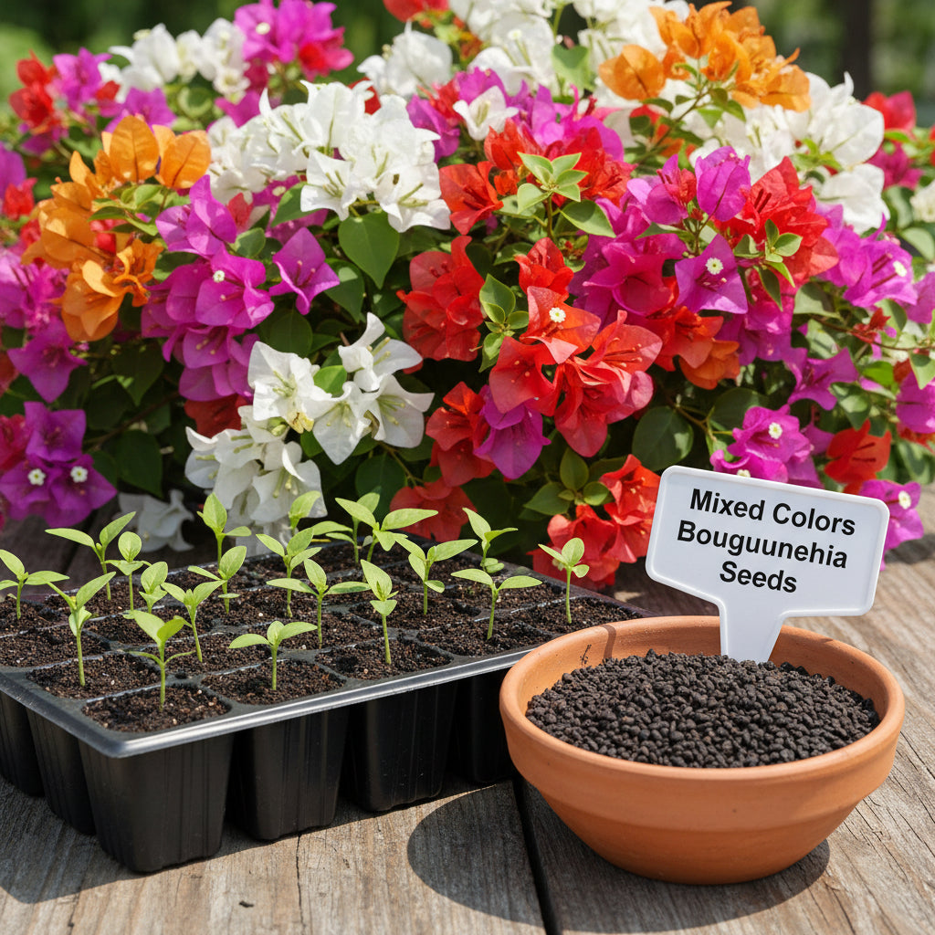 Mixed Colors Bougainvillea Flower Seeds for Planting – Vibrant Climbing Blooms