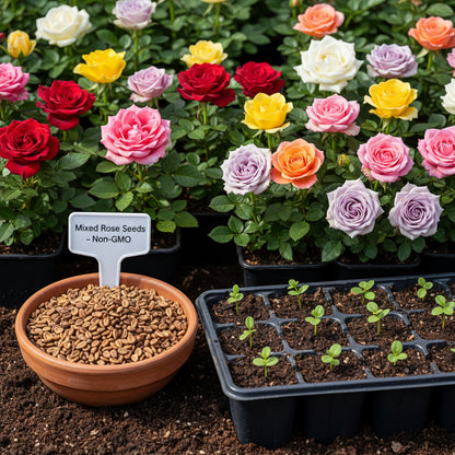 Mixed Rose Seeds for Planting – Blooms for Home Garden (50 Seeds)