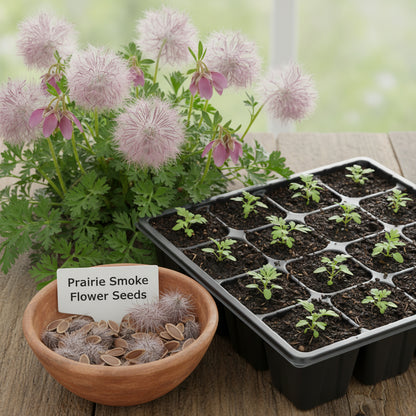 Prairie Smoke Flower Seeds for Planting – Fragrant Perennial Wildflower