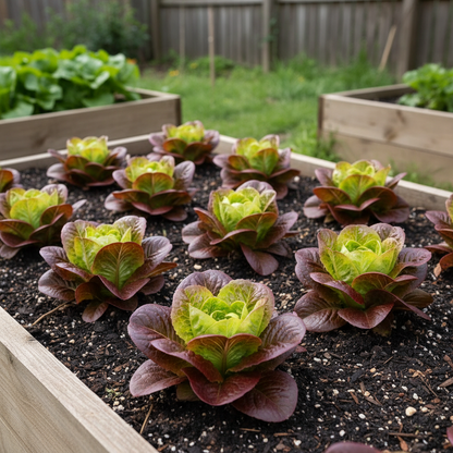 Butterhead Red Lettuce Seeds – Heirloom Fresh & Crunchy Greens