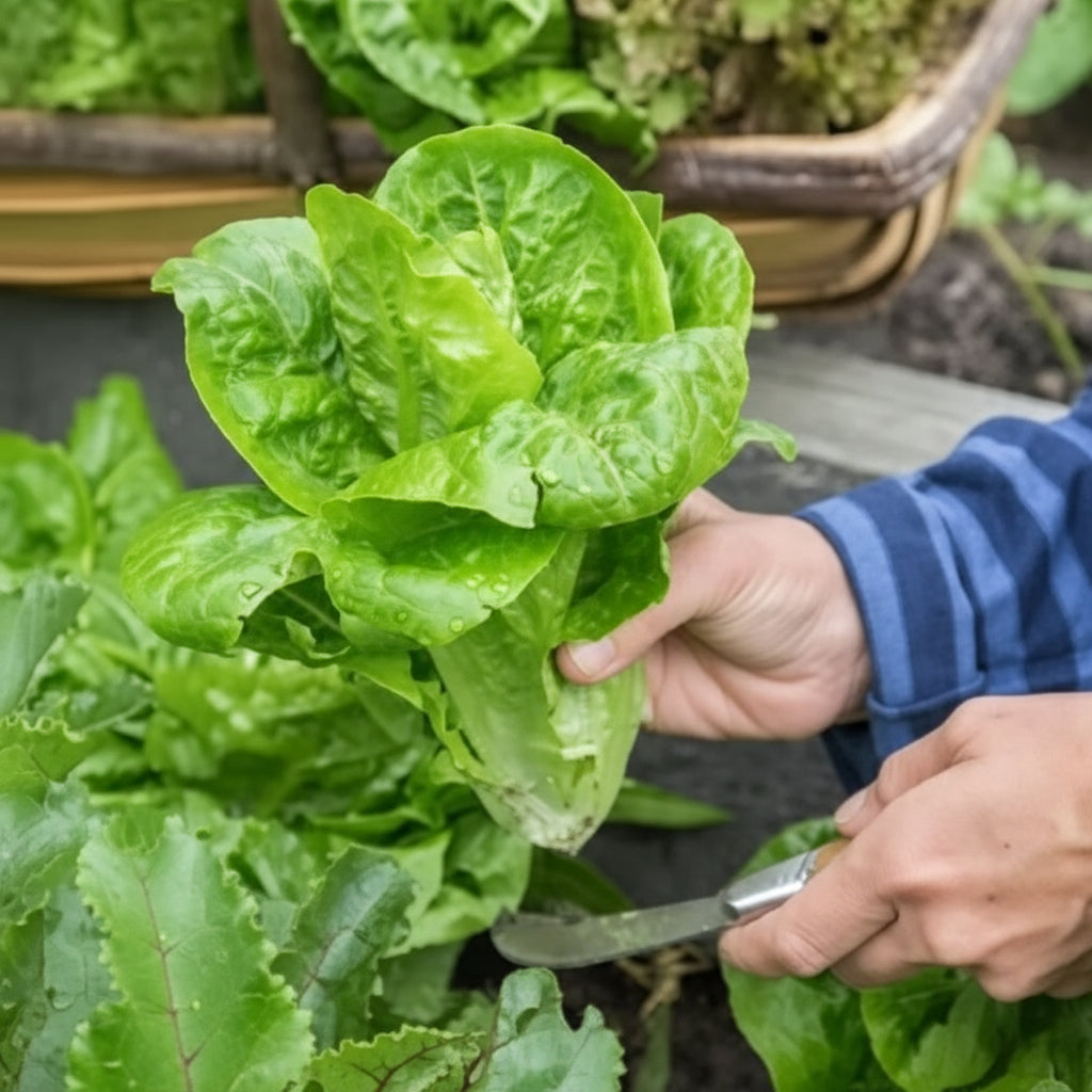 Lettuce Little Gem Seeds – Compact, Sweet & Crisp Garden Lettuce
