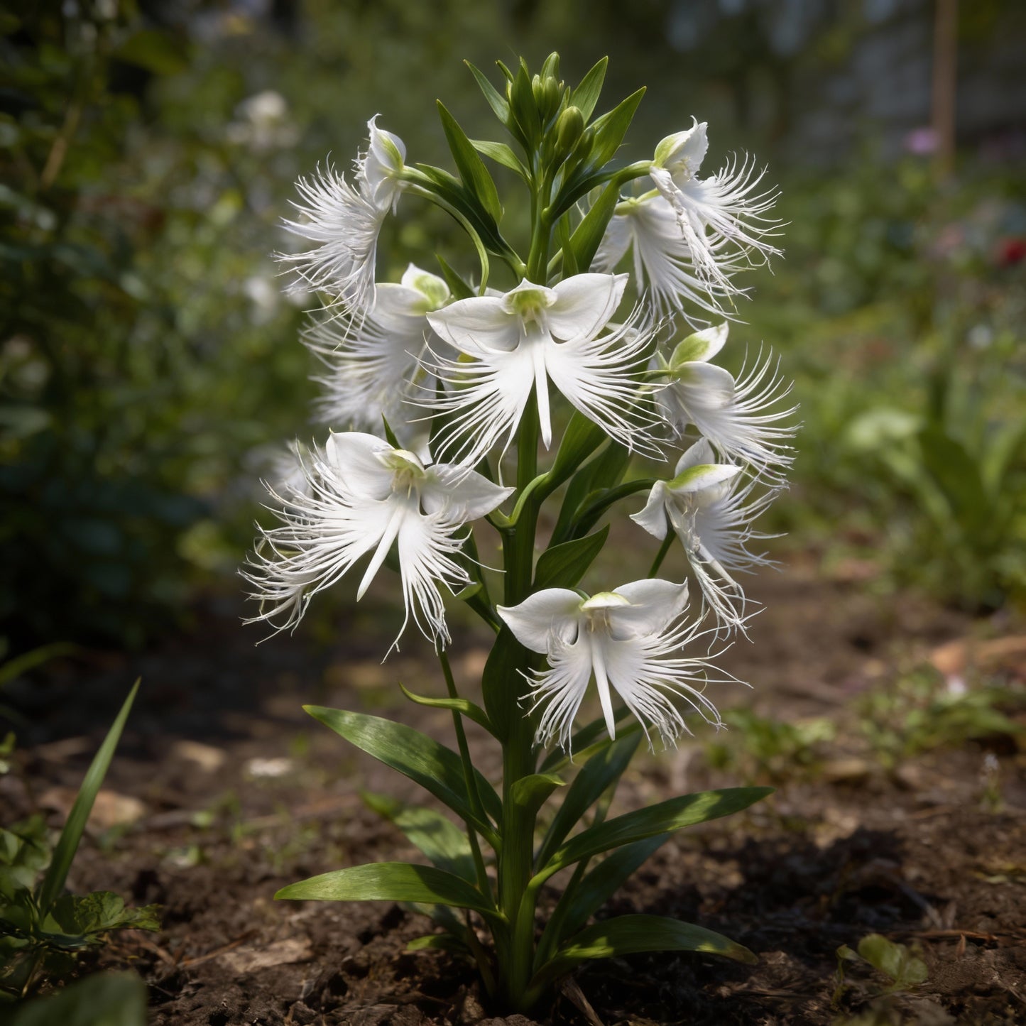 White Egret Flower Habenaria radiata Seeds for Garden Planting