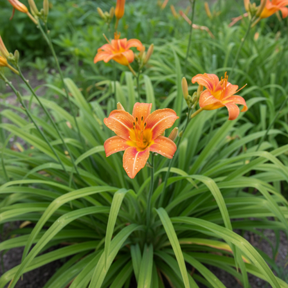Orange Hemerocallis Daylily Flower Seeds for Garden Planting