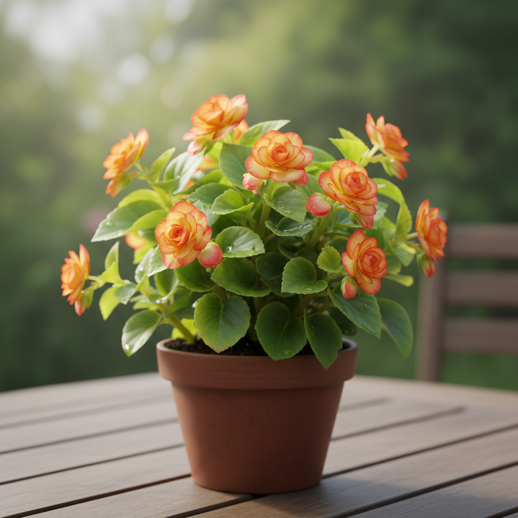 Yellow Red Begonia Flower Seeds for Garden Planting