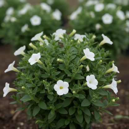 Pure White Petunia Seeds for Gardens and Hanging Baskets