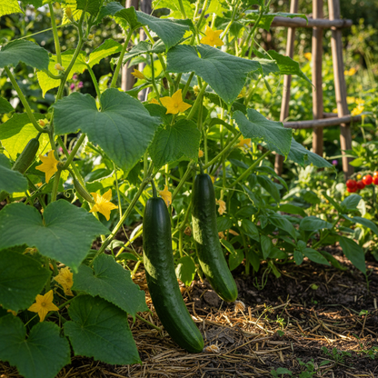 Green Dragon Long Cucumber Seeds – Heirloom Non-GMO High Yield Variety