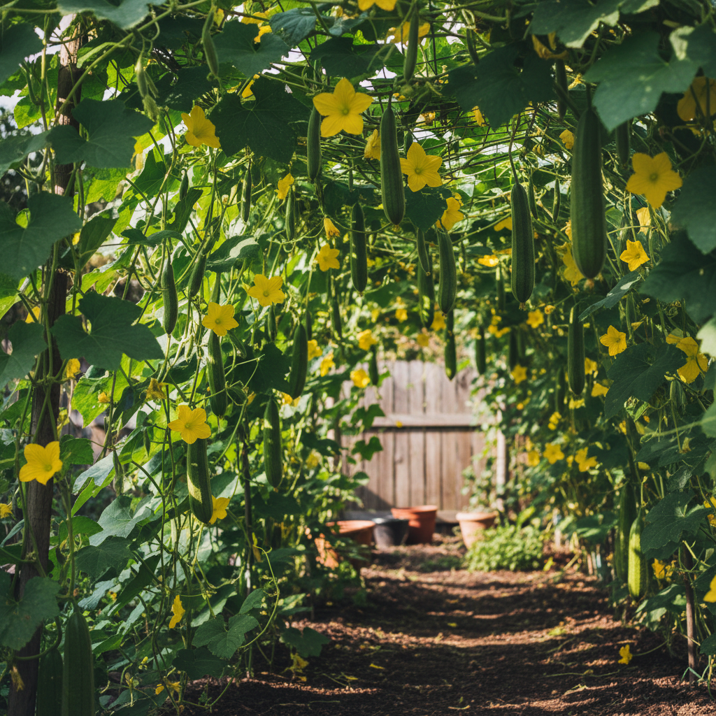 Heat and Cold Tolerant Loofah Seeds – Resilient Climbing Vines