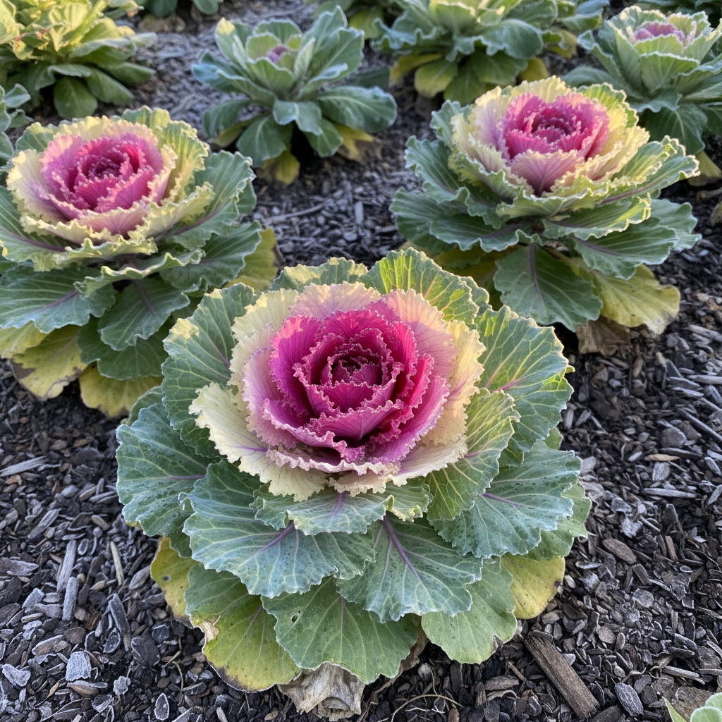 Cabbage Flower Seeds – Ornamental Rosette Blooms for Garden Beauty