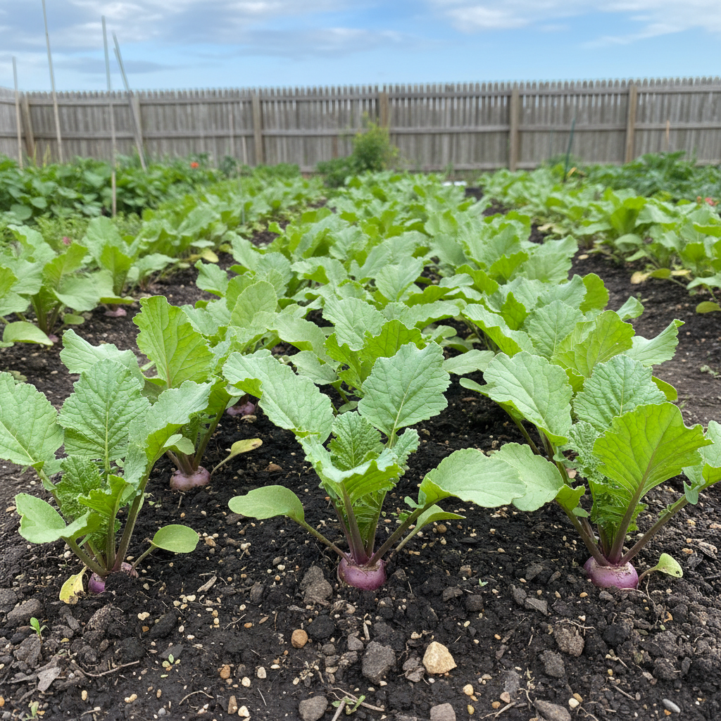 Turnip Purple Top Vegetable Seeds – Heirloom High-Yield Variety