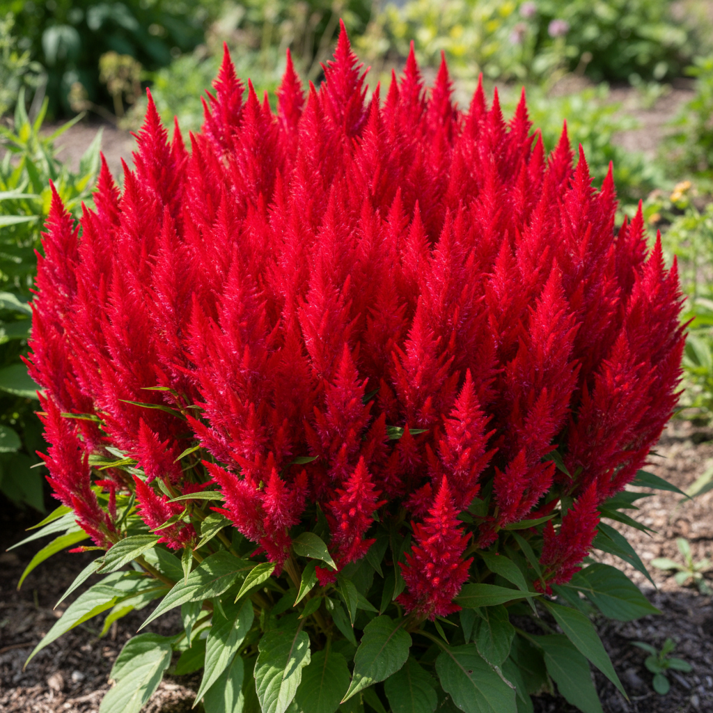 Celosia Red Fire Flower Seeds – Vibrant Red Plume Blooms