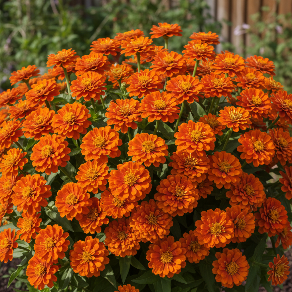 Zinnia Orange King Flower Seeds for Planting