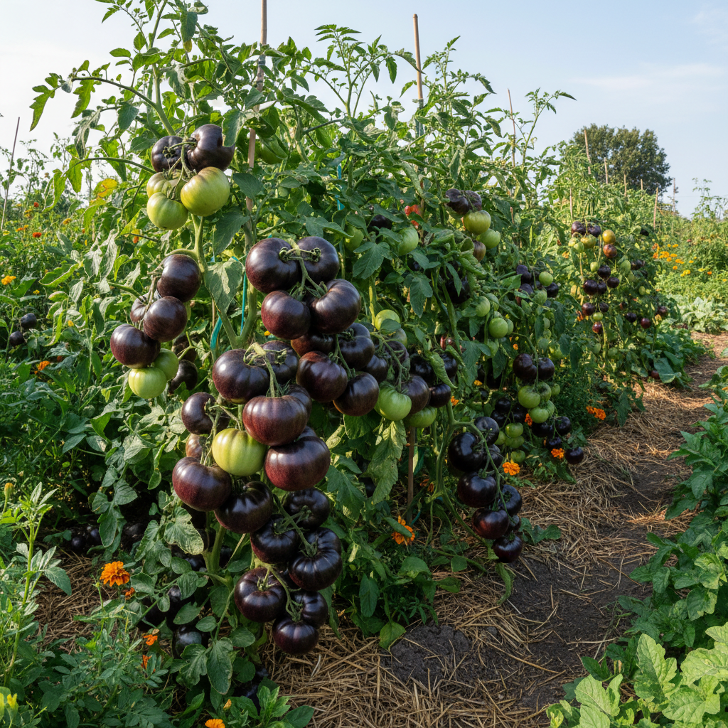 Indigo Rose Tomato Seeds – Organic, High-Yield, Deep Purple Heirloom Variety