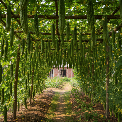 Indian Bitter Gourd Seeds – Heirloom Karela for High-Yield Gardens