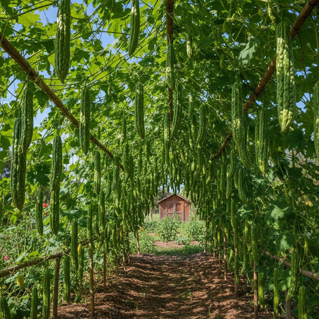 Pusa Do Mausami Bitter Gourd Seeds – High-Yield Heirloom Variety