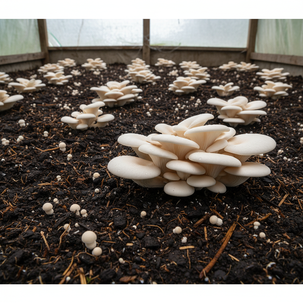 White Elm Oyster Mushroom Grow Kit for Planting – Cultivate Fresh Flavorful Mushrooms at Home
