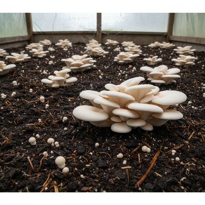 White Elm Oyster Mushroom Grow Kit for Planting – Cultivate Fresh Flavorful Mushrooms at Home