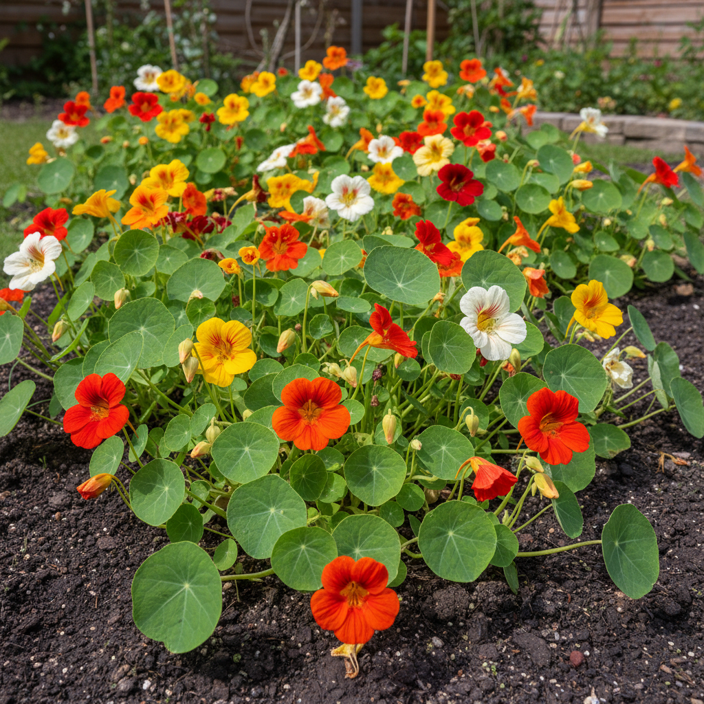 Organic Nasturtium Jewel Mix Flower Seeds