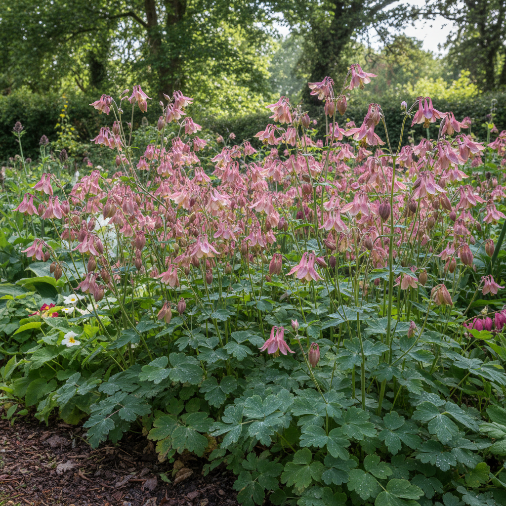 Aquilegia Vulgaris Burnished Rose Seeds for Garden Planting