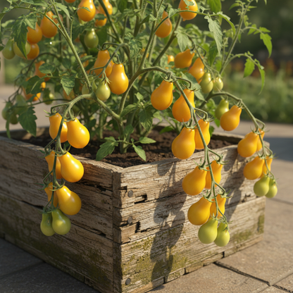 Yellow Pear Tomato Seeds - Heirloom Cherry Tomato Seeds for Home Garden