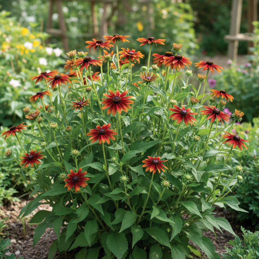 Rudbeckia Hirta Cherry Brandy Seeds - Black Eyed Susan Flower Seeds for Garden