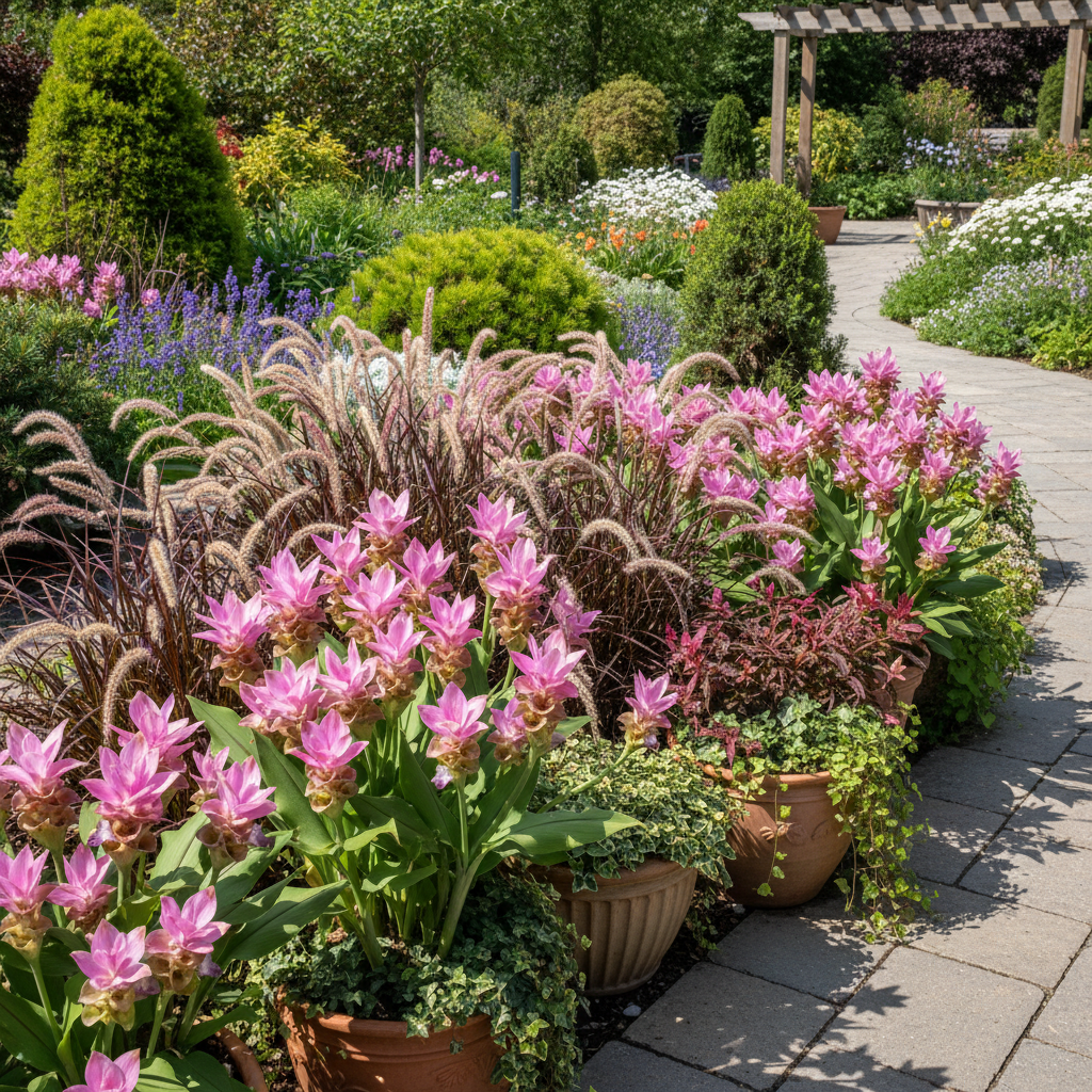 Urcuma Pink Color Flower Seeds for Garden Planting