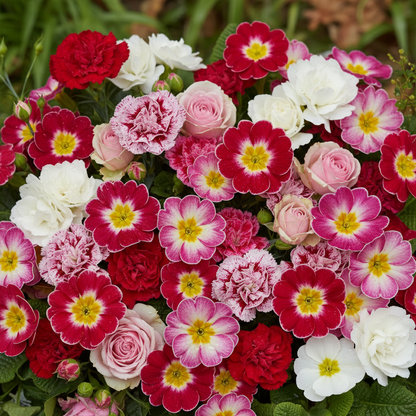 Dianthus Barbatus Auricula Eyed Mix Flower Seeds for Garden Planting