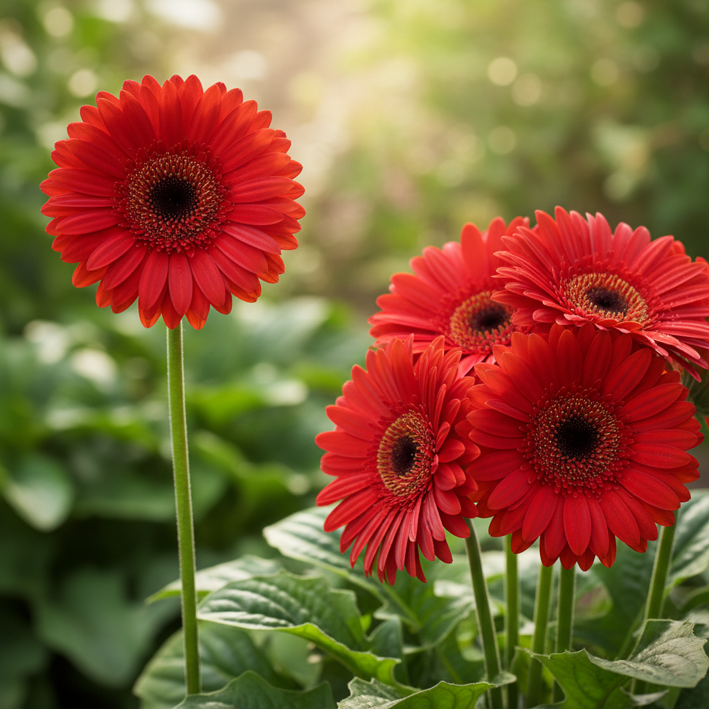 Red Gerbera Flower Seeds - Red Gerbera Flower Seeds for Garden