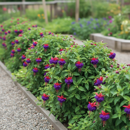 Viola Double Petal Fuchsia Bonsai Flower Seeds for Garden Planting