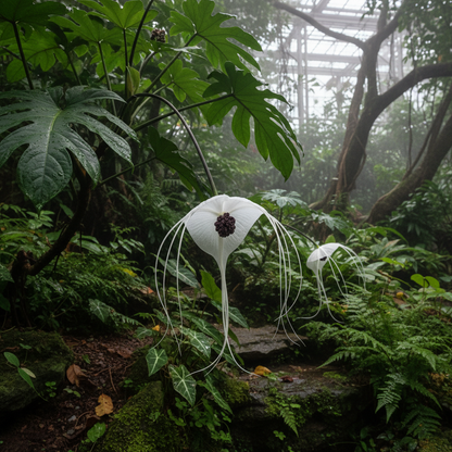 White Batflower Seeds - Tacca Integrifolia Flower Seeds for Garden