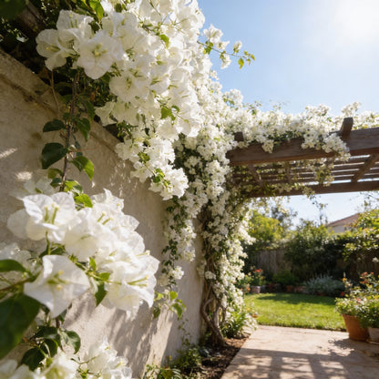 White Bougainvillea Flower Seeds for Planting