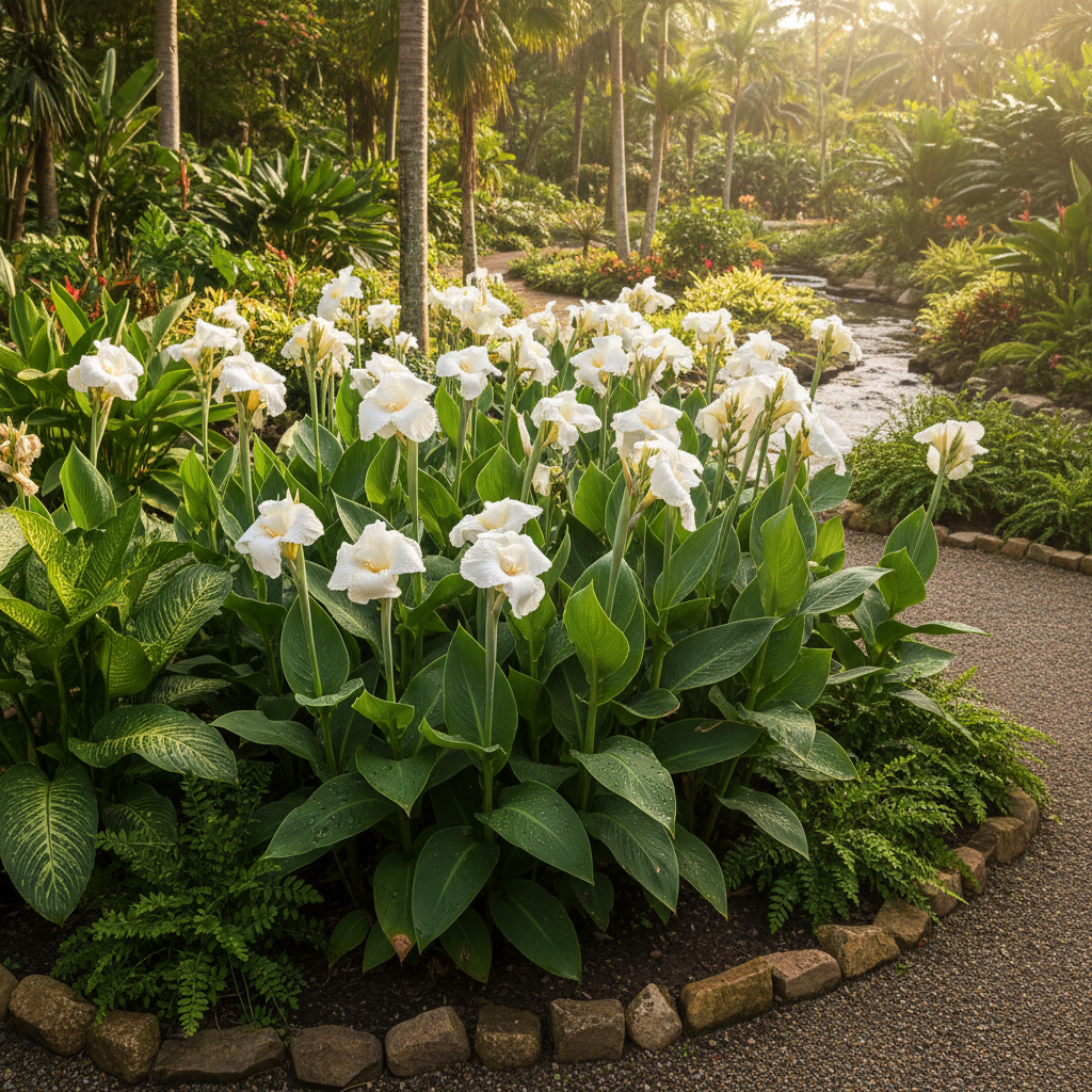 Premium White Canna Flower Seeds for Planting