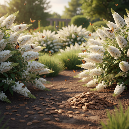 White Profusion Butterfly Bush Seeds for Planting – Buddleja davidii